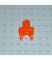 Trans-Neon Orange Technic, Axle Connector 2 x 3 with Ball Socket, Closed Sides, Squared Ends