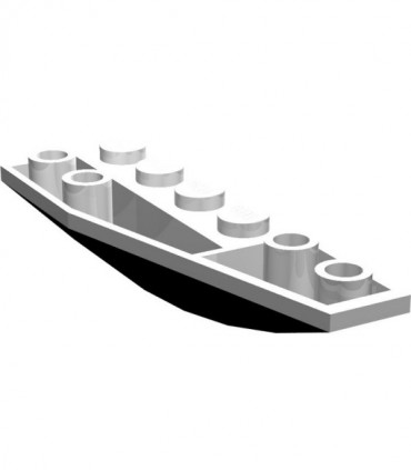 White Wedge 6 x 2 Inverted Right