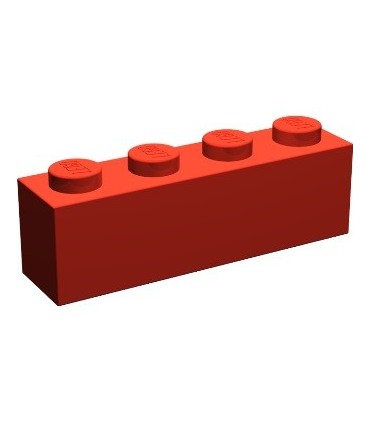 Red Brick 1 x 4