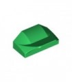Green Brick, Modified 1 x 2 x 2/3 No Studs, Wing End