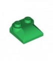 Green Brick, Modified 2 x 2 x 2/3 Two Studs, Curved Slope End