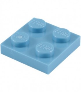 Medium Blue Plate 2 x 2