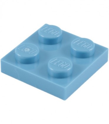 Medium Blue Plate 2 x 2