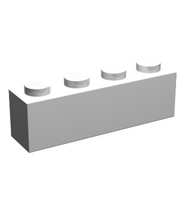 White Brick 1 x 4