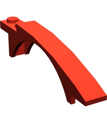 Red Slope, Curved 8 x 1 x 1 2/3 with Arch