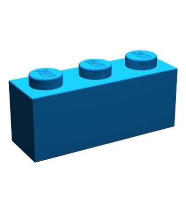 Blue Brick 1 x 3