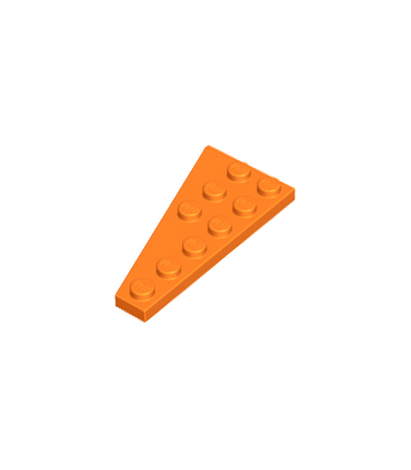 Orange Wedge, Plate 6 x 3 Right