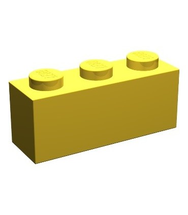 Yellow Brick 1 x 3