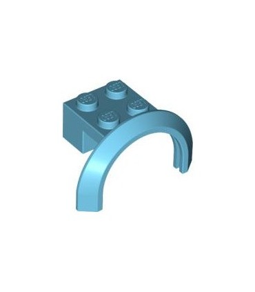 Medium Azure Vehicle, Mudguard 4 x 2 1/2 x 1 2/3 with Arch Round