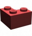 Dark Red Brick 2 x 2 Corner