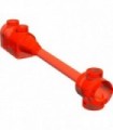 Trans-Neon Orange Bar 1 x 8 with Brick 1 x 2 Curved Top End (Original, No Axle Holder)