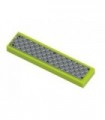 Lime Tile 1 x 4 with Dark Gray Tread Plate and 6 Rivets Pattern (Sticker)