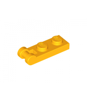Bright Light Orange Plate, Modified 1 x 2 with Handle on End - Closed Ends