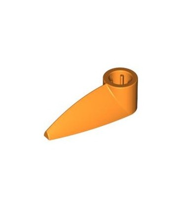 Orange Bionicle 1 x 3 Tooth with Axle Hole