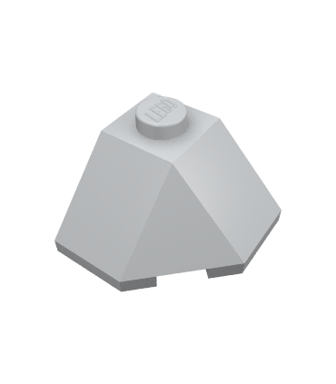 Light Bluish Gray Wedge 2 x 2 (Slope 45 Corner)
