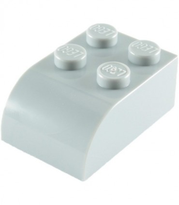 Light Bluish Gray Brick, Modified 2 x 3 with Curved Top