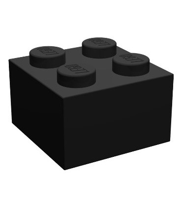 Black Brick 2 x 2