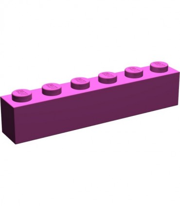 Magenta Brick 1 x 6