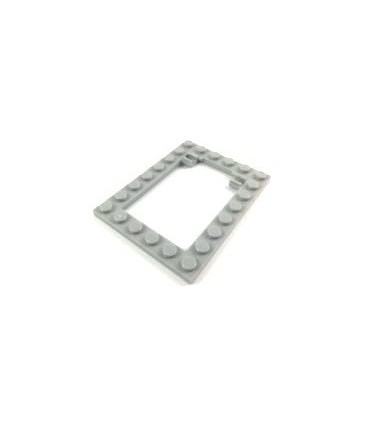 Light Bluish Gray Plate, Modified 6 x 8 Trap Door Frame Horizontal (Long Pin Holders)