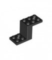 Black Bracket 5 x 2 x 2 1/3 with 2 Holes and Bottom Stud Holder