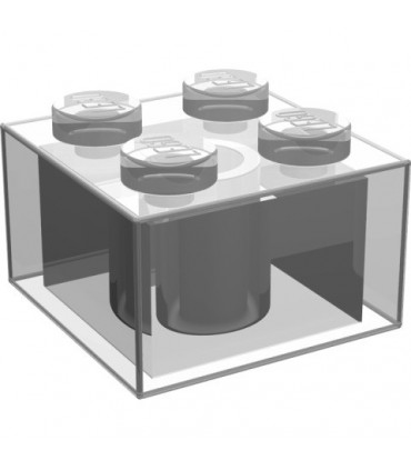 Trans-Clear Brick 2 x 2