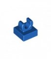 Blue Tile, Modified 1 x 1 with Clip - Rounded Edges