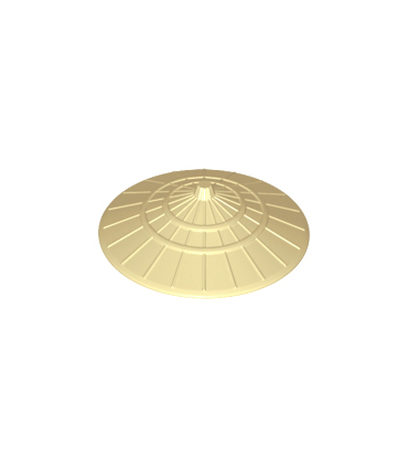 Tan Minifig, Headgear Hat, Conical Asian