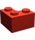 Red Brick 2 x 2 Corner