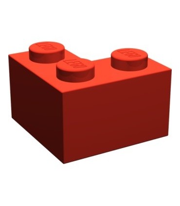 Red Brick 2 x 2 Corner