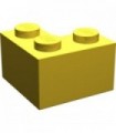 Yellow Brick 2 x 2 Corner