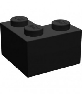 Black Brick 2 x 2 Corner