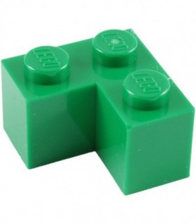 Green Brick 2 x 2 Corner
