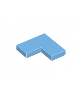 Medium Blue Tile 2 x 2 Corner