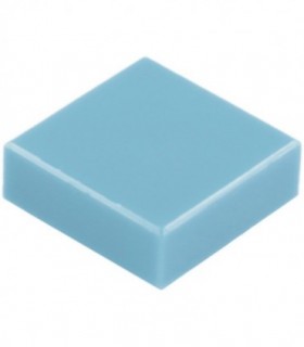 Medium Blue Tile 1 x 1