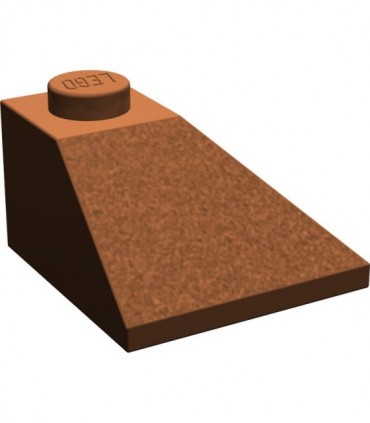 Reddish Brown Slope 45 2 x 2 Double Convex