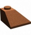 Reddish Brown Slope 45 2 x 2 Double Convex
