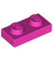 Dark Pink Plate 1 x 2