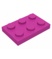 Dark Pink Plate 2 x 3