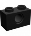 Black Technic, Brick 1 x 2 with Hole