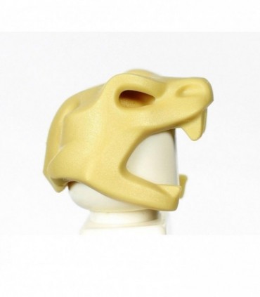 Tan Minifig, Headgear Helmet Snake Skull