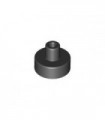 Black Tile, Round 1 x 1 with Bar and Pin Holder