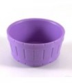 Medium Lavender Container, Barrel Half Large with Axle Hole