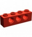 Red Technic, Brick 1 x 4 with Holes