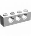 White Technic, Brick 1 x 4 with Holes