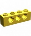 Yellow Technic, Brick 1 x 4 with Holes