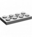 Light Gray Technic, Plate 2 x 4 with 3 Holes