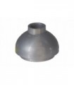 Flat Silver Brick, Round 2 x 2 Dome Bottom