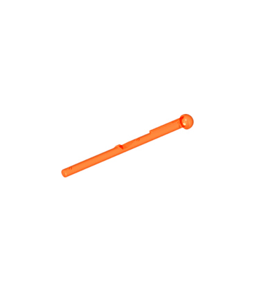 Trans Orange Bar 8L with Round End (Spring Shooter Dart)