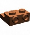Reddish Brown Plate, Modified 2 x 2 x 2/3 with 2 Studs on Side