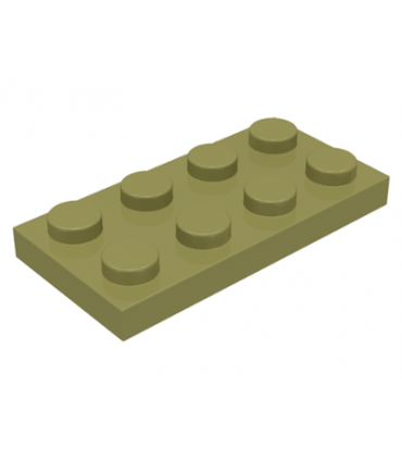 Olive Green Plate 2 x 4